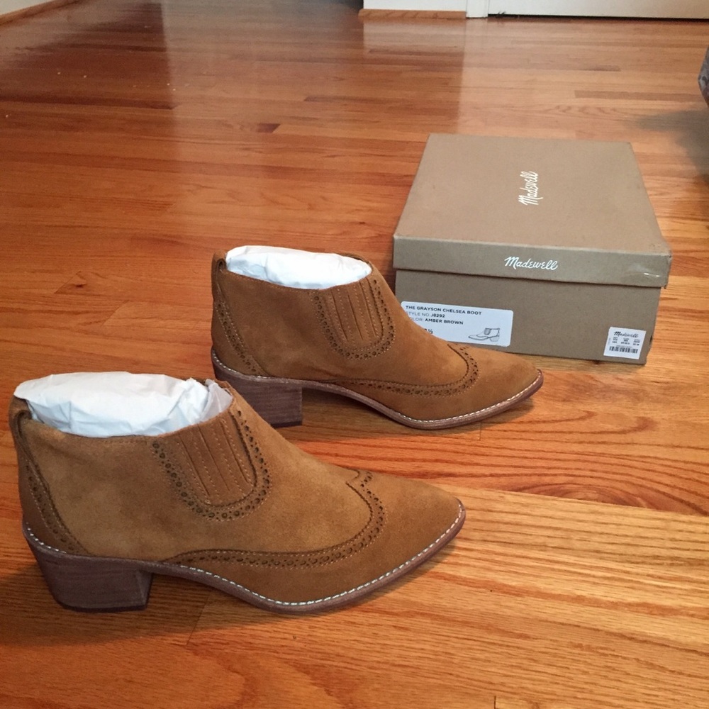 Madewell The Grayson Brogue Chelsea Boot - Picture 6 of 8